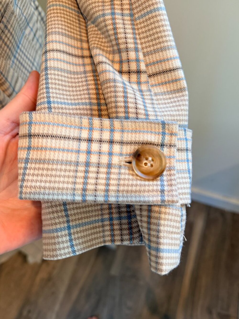 Bagatelle Plaid Relaxed Duster Trench Coat M - Picture 5 of 9